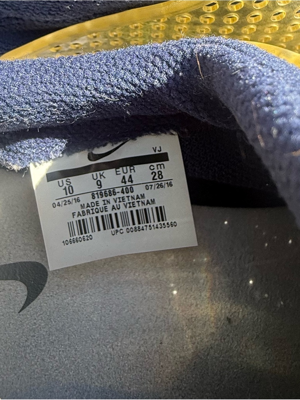 Nike Sock Dart Midnight Blue Slip-On Running Shoes -Size 10 - Picture 7 of 7